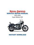 Royal Enfield Super Meteor 650 Service Manual PDF service repair manual cover