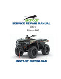 Arctic Cat Alterra 600 Service Manual PDF service repair manual cover