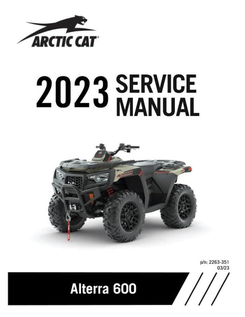 Arctic Cat Alterra 600 Service Manual service manual preview page 2