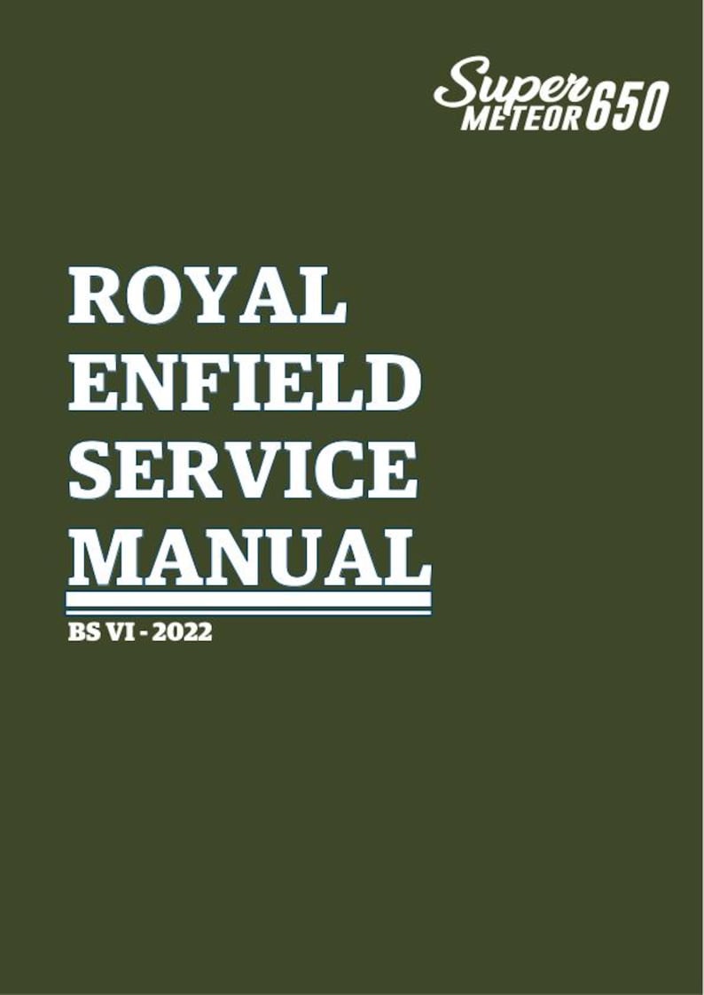 Royal Enfield Super Meteor 650 Service Manual service manual preview page 2