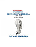 Honda BF75D BF90D Service Manual PDF service repair manual cover