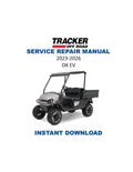 Tracker Offroad OX EV Service Manual PDF service repair manual cover