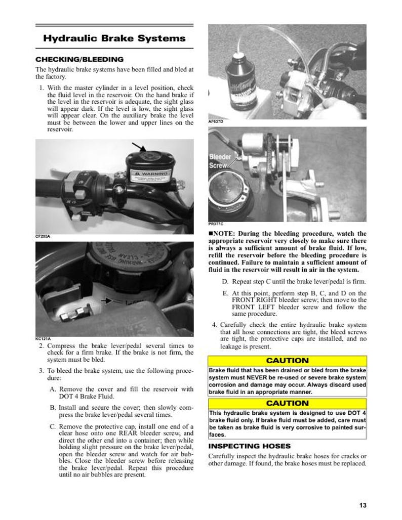 Tracker Offroad 450 ATV Service Manual service manual preview page 5