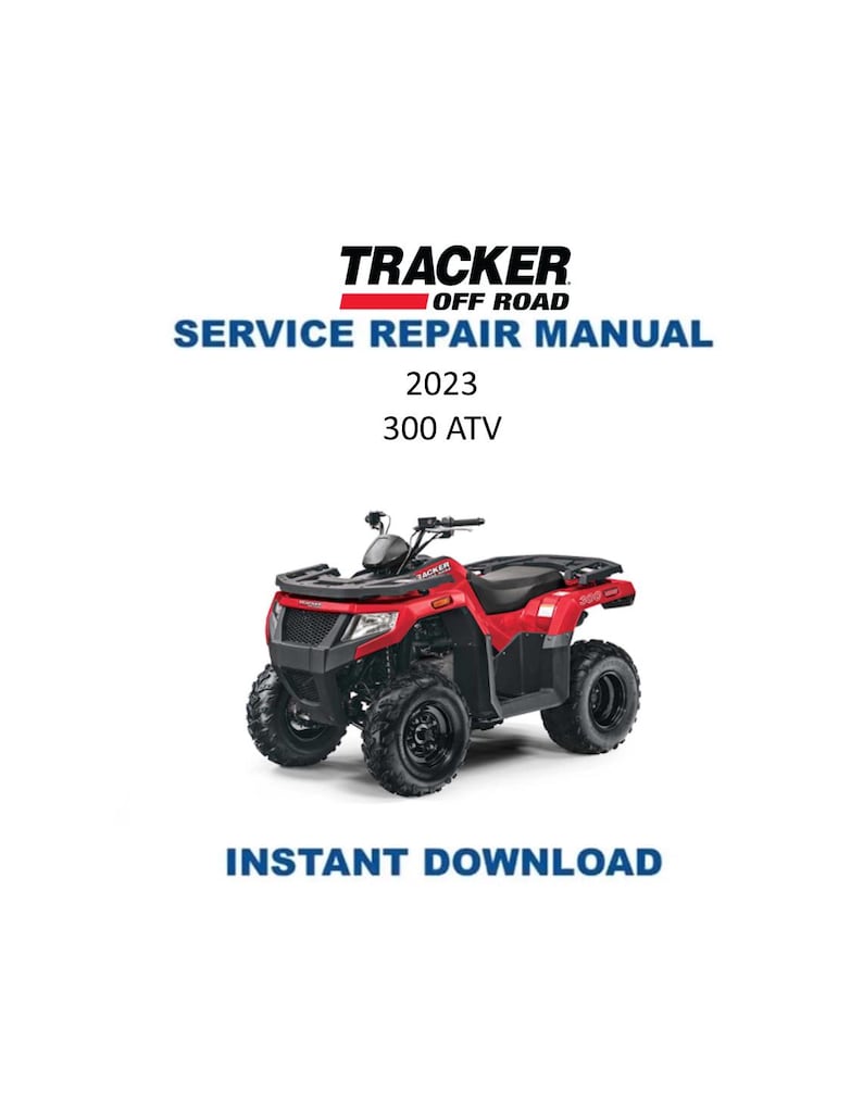 Tracker Offroad 300 ATV Service Manual PDF service repair manual cover