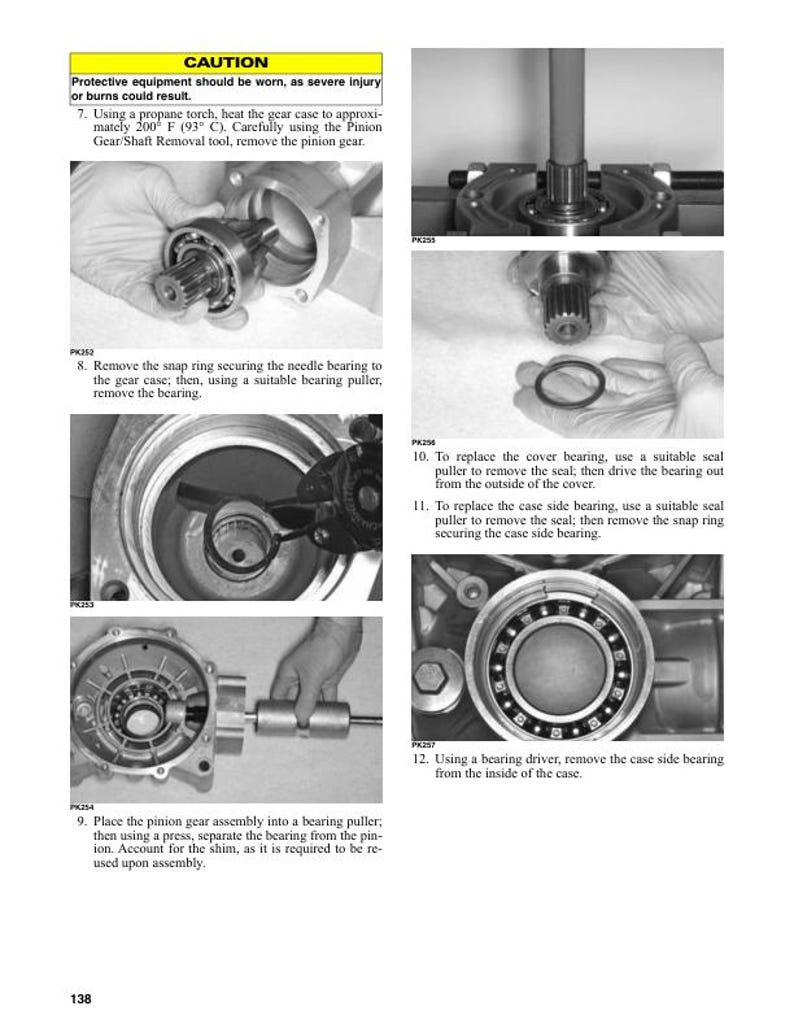 Tracker Offroad 500 S UTV Service Manual service manual preview page 10