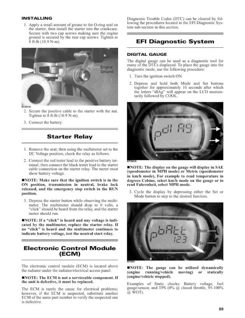 Tracker Offroad 450 ATV Service Manual service manual preview page 9