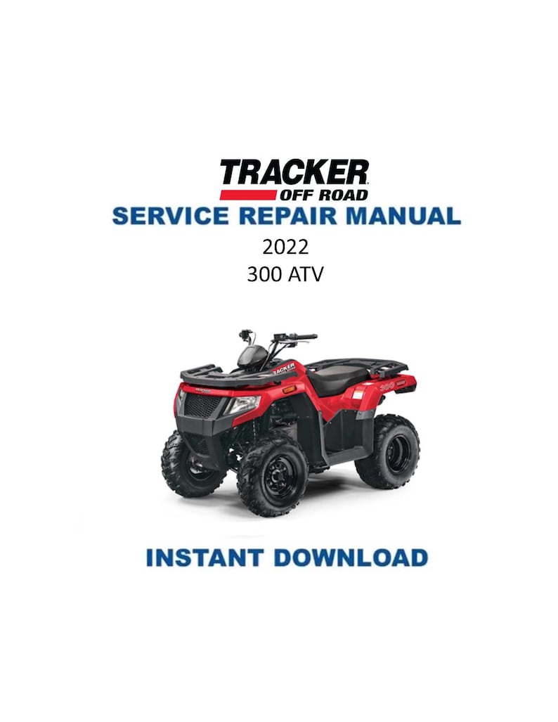 Tracker Offroad 300 ATV Service Manual PDF service repair manual cover