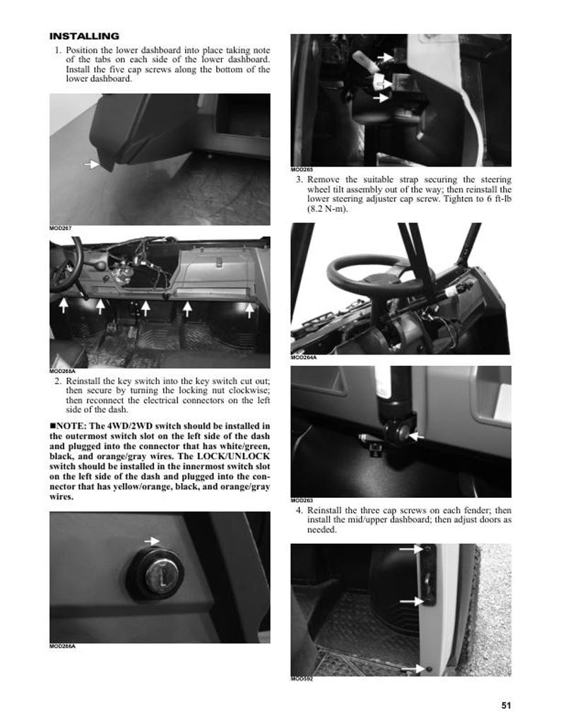 Tracker Offroad 800 SX UTV Service Manual service manual preview page 7