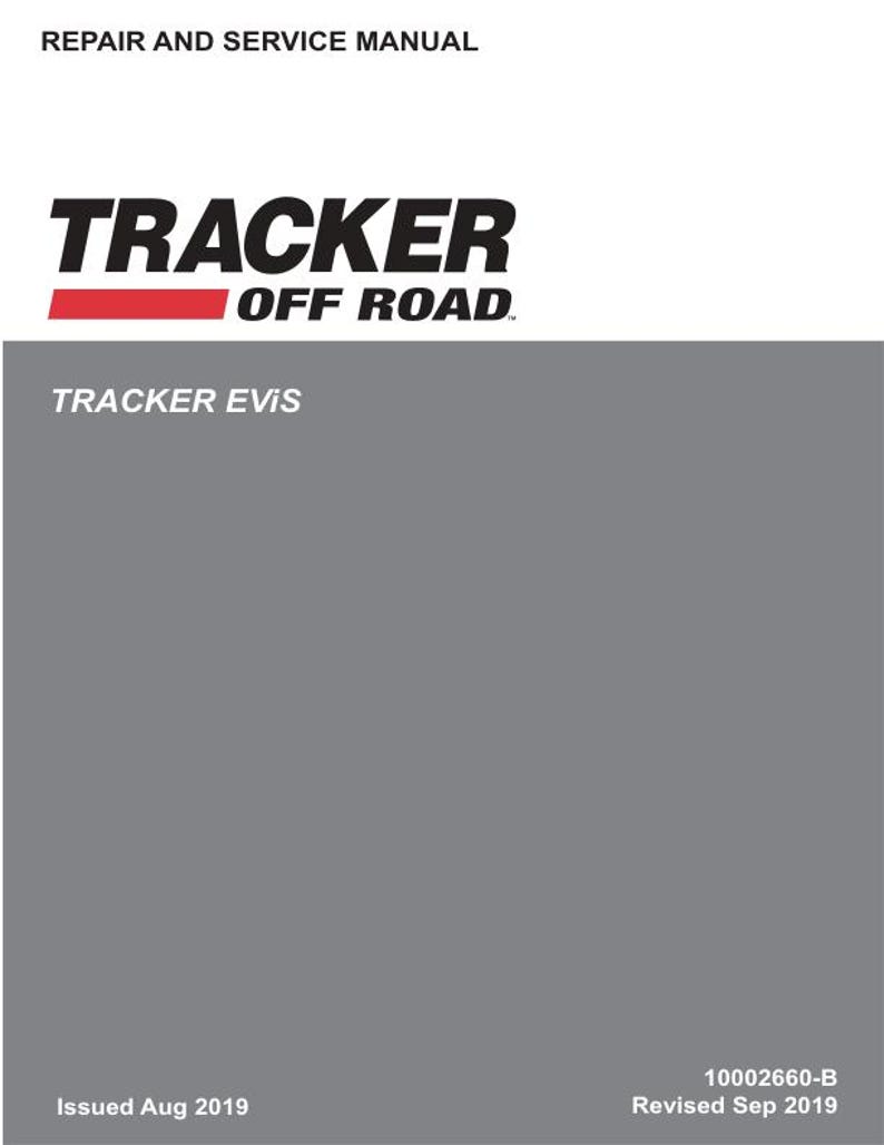 Tracker Offroad EViS 72V Electric UTV Service Manual service manual preview page 2