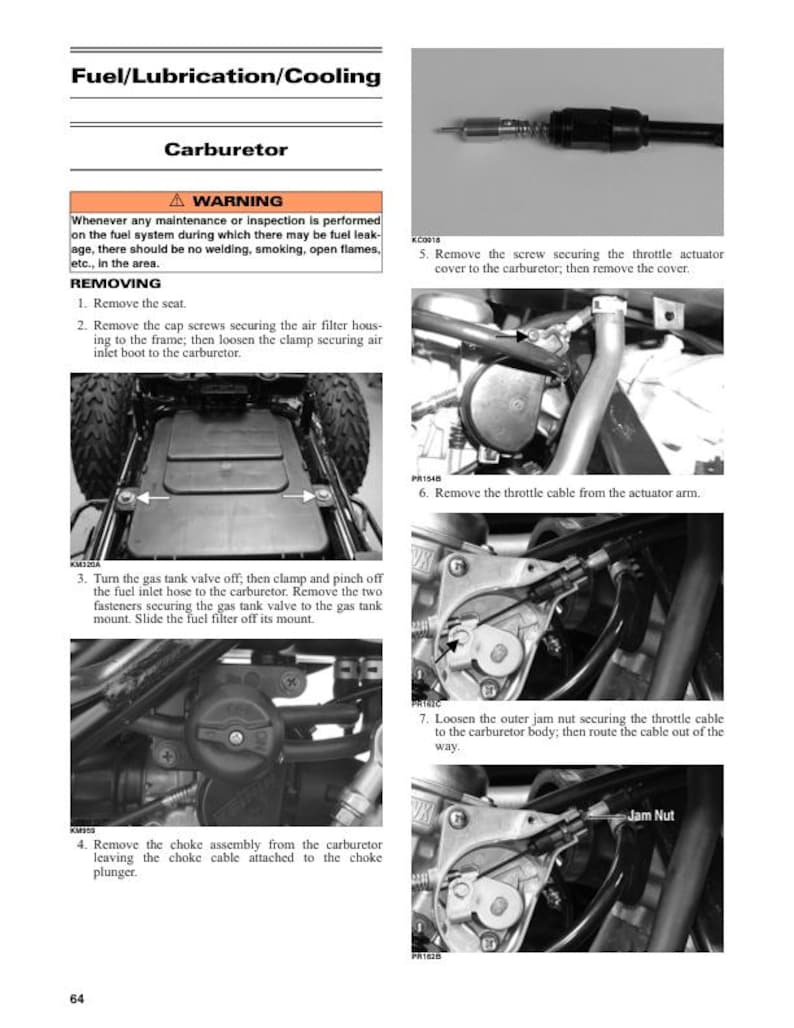Tracker Offroad 300 ATV Service Manual service manual preview page 6