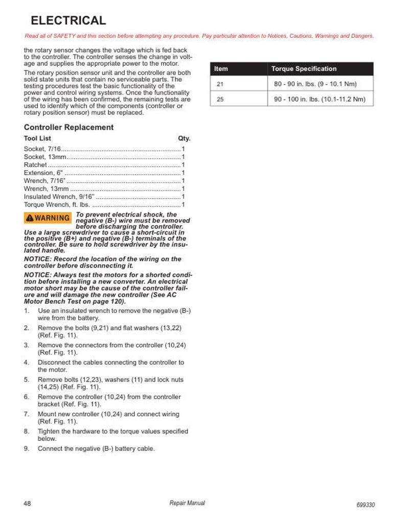 Tracker Offroad EV 72V Electric UTV Service Manual service manual preview page 5