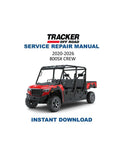Tracker Offroad 800SX Crew Service Manual PDF service repair manual cover