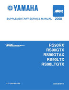 Yamaha RS Vector RS90 Snowmobile Service Manual service manual preview page 2