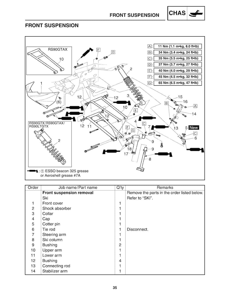 Yamaha RS Vector RS90 Snowmobile Service Manual service manual preview page 11