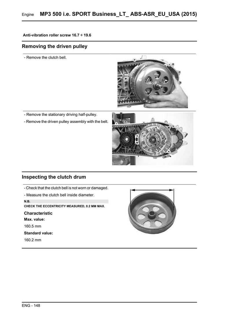 Piaggio MP3 500 Sport Business LT Service Manual service manual preview page 5
