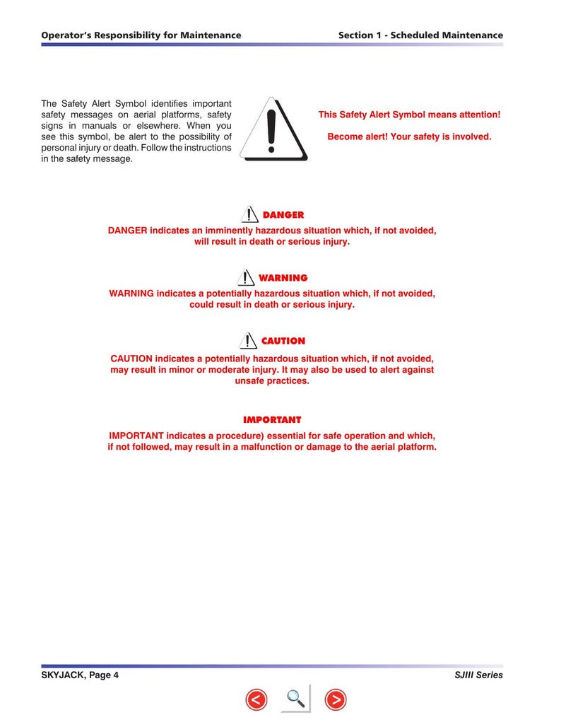 Skyjack SJIII Compact 3215 3219 Service Manual 2004-2008 Scissor Lift service manual preview page 5