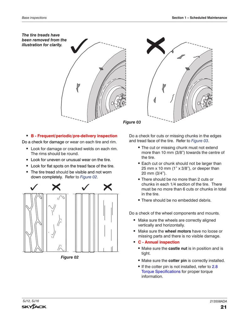 Skyjack SJ12 SJ16 Vertical Mast Service Manual 2022-2026 MEWP service manual preview page 3