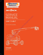 Skyjack SJ82 SJ86 T Telescopic Boom Service Manual 2020-2024 service manual preview page 2