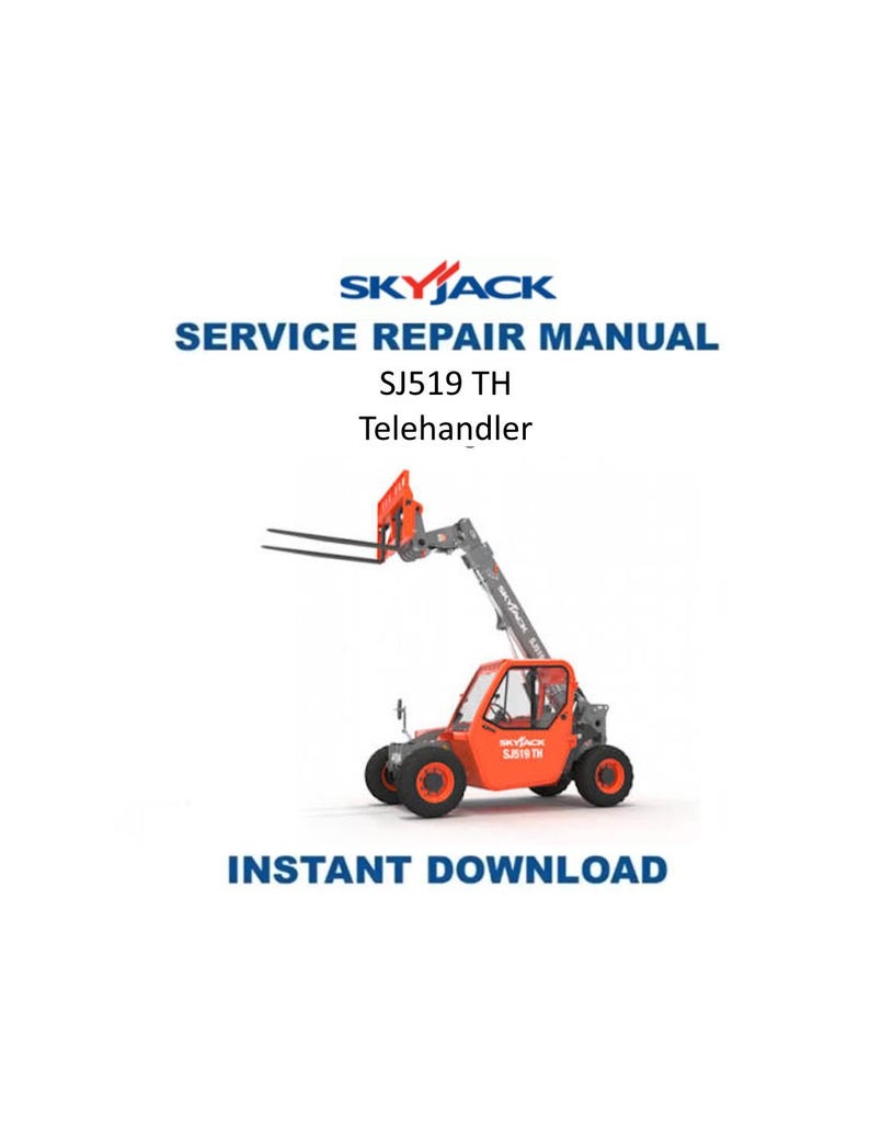 Skyjack SJ519 TH Telehandler Service Manual PDF service repair manual cover