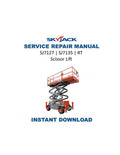 Skyjack SJ7127 SJ7135 RT Scissor Lift Service Manual 2015-2019 PDF service repair manual cover