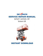 Skyjack SJ7127 SJ7135 RT Scissor Lift Service Manual 2015-2019 PDF service repair manual cover