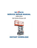 Skyjack SJIII Series Scissor Lift Service Manual PDF service repair manual cover
