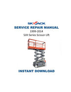 Skyjack SJIII Series Scissor Lift Service Manual PDF service repair manual cover