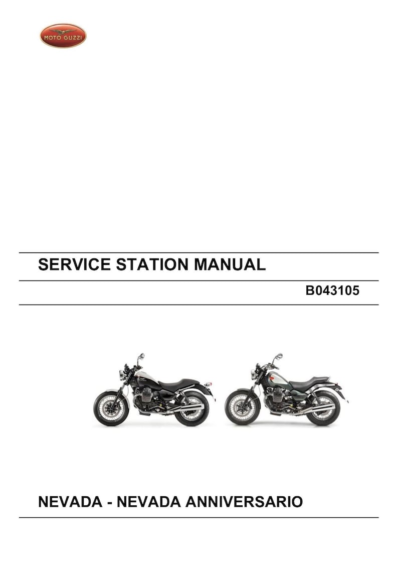 Moto Guzzi Nevada Service Manual service manual preview page 2