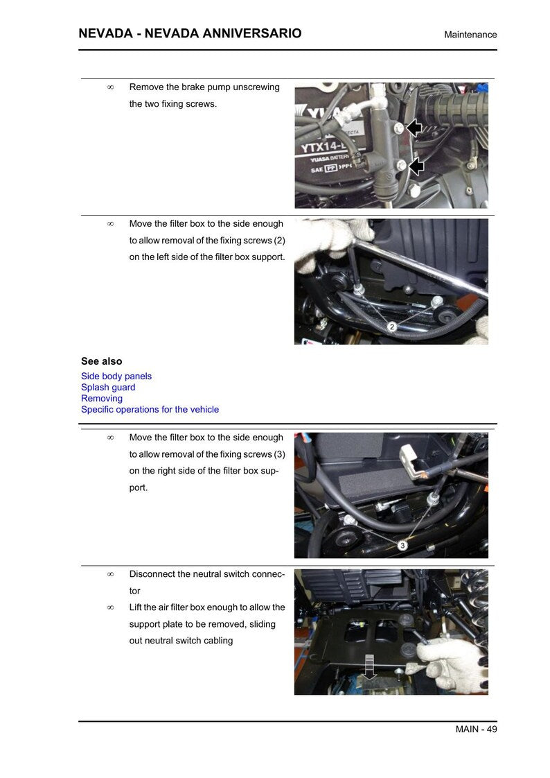 Moto Guzzi Nevada Service Manual service manual preview page 5