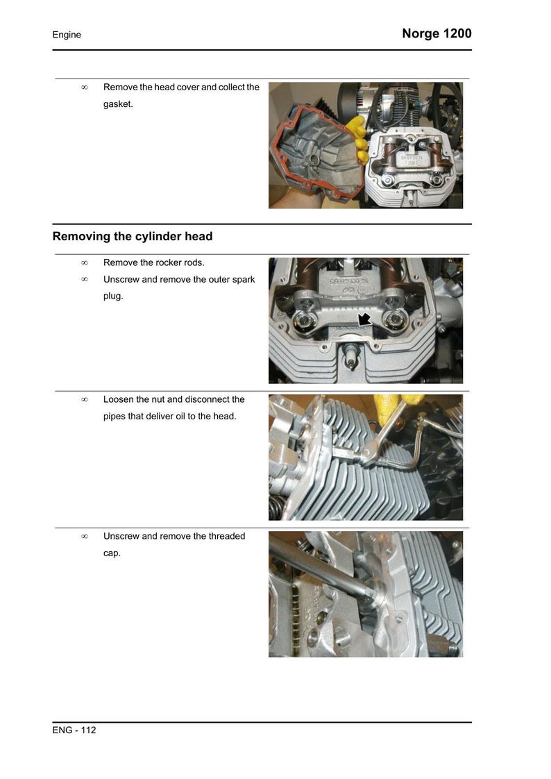 Moto Guzzi Norge 1200 Service Manual 2006-2010 Motorcycle service manual preview page 7