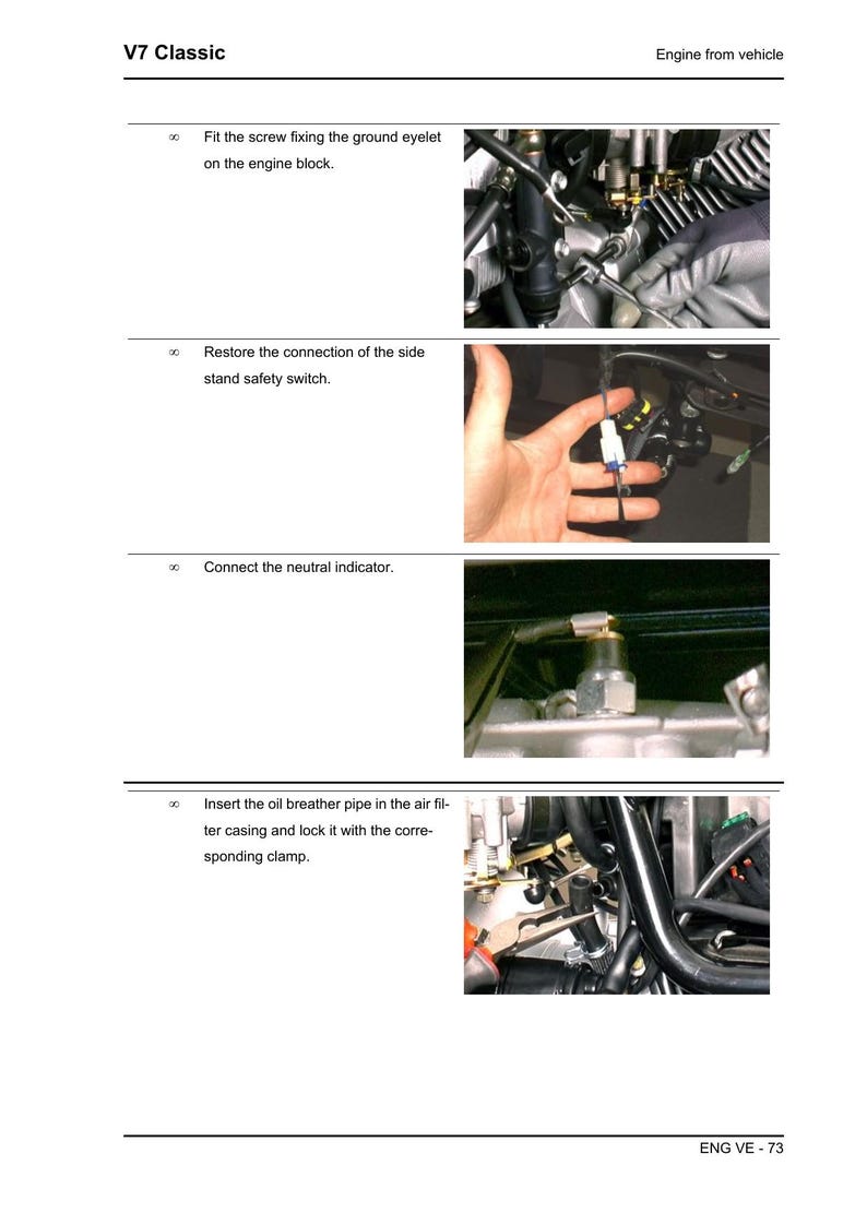 Moto Guzzi V7 Classic Service Manual service manual preview page 4