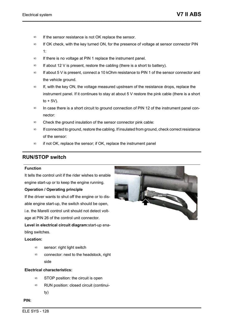 Moto Guzzi V7 II ABS Service Manual service manual preview page 7
