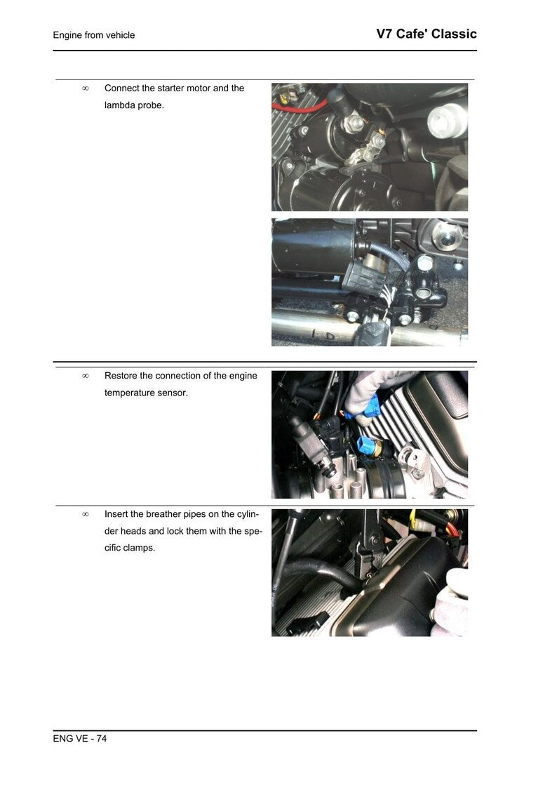 Moto Guzzi V7 Cafe Classic Service Manual service manual preview page 4