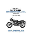 Moto Guzzi V35 V50 V65 Service Manual PDF service repair manual cover