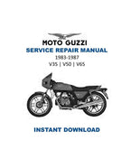 Moto Guzzi V35 V50 V65 Service Manual PDF service repair manual cover