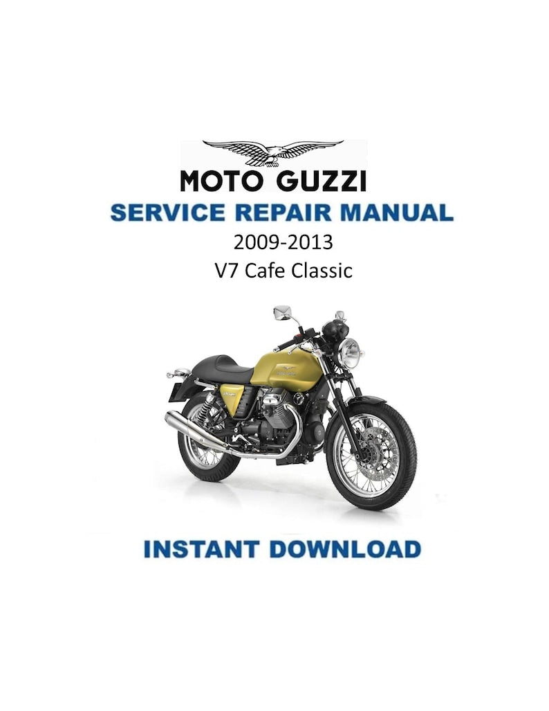 Moto Guzzi V7 Cafe Classic Service Manual PDF service repair manual cover