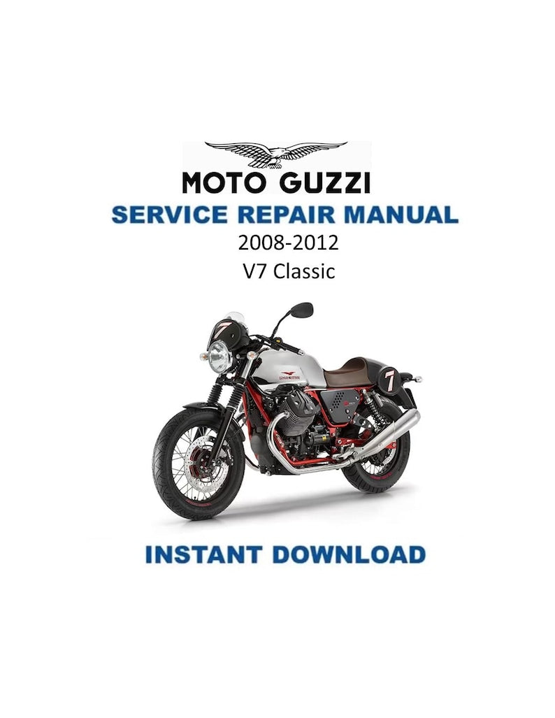 Moto Guzzi V7 Classic Service Manual PDF service repair manual cover