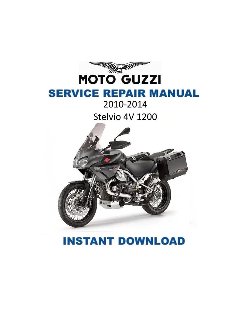 Moto Guzzi Stelvio 4V 1200 Service Manual PDF service repair manual cover