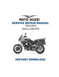 Moto Guzzi Stelvio 1200 NTX Service Manual 2010-2014 Motorcycle PDF service repair manual cover