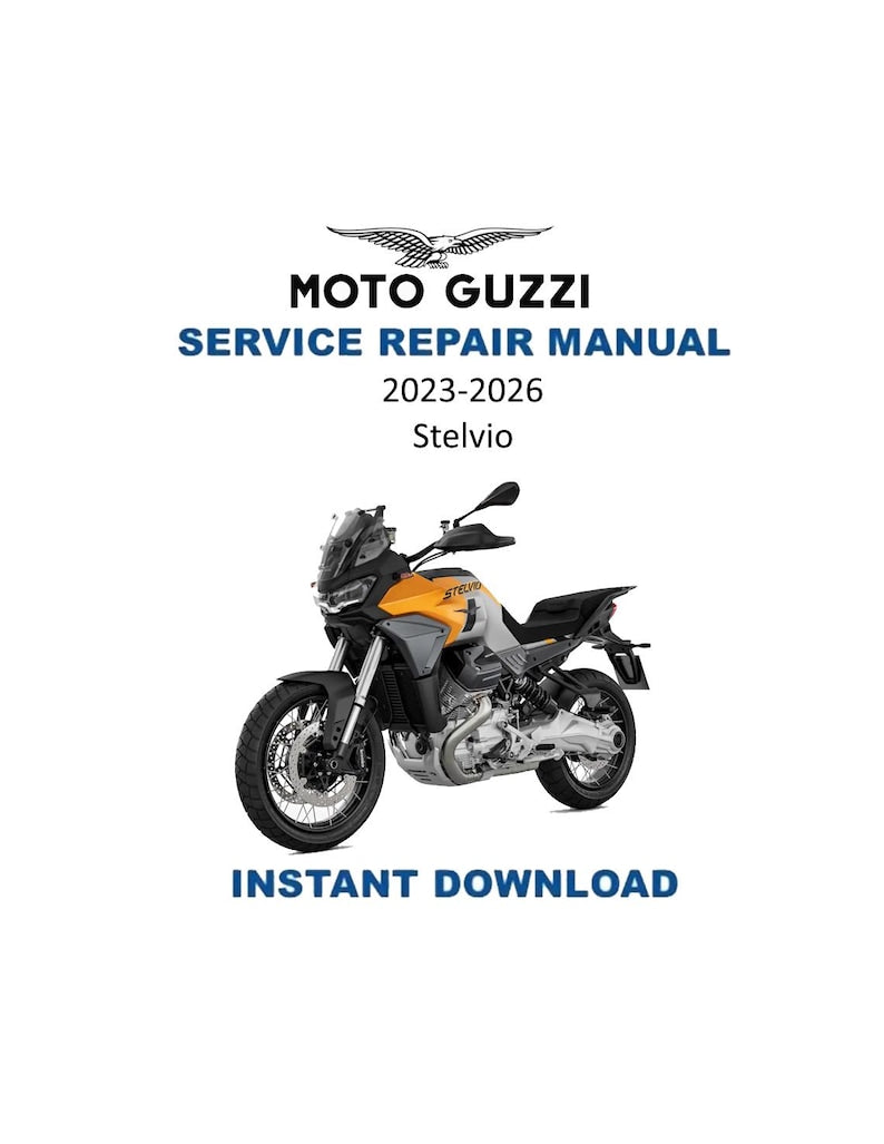 Moto Guzzi Stelvio Service Manual PDF service repair manual cover