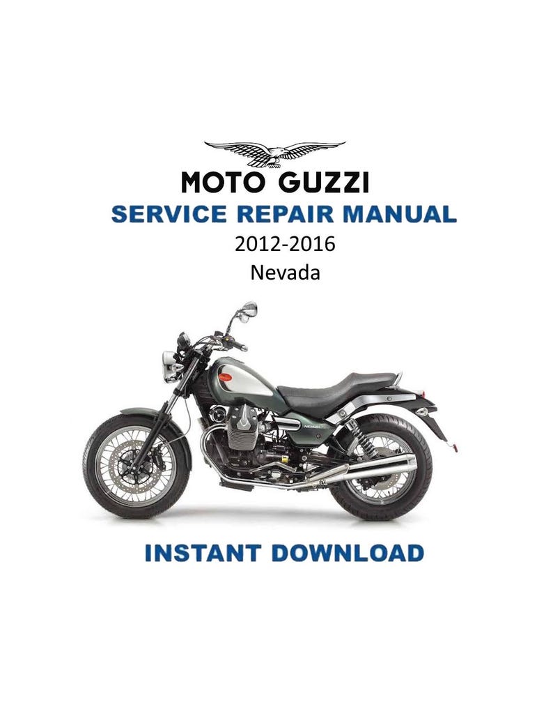 Moto Guzzi Nevada Service Manual PDF service repair manual cover