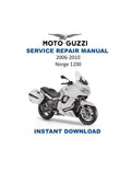 Moto Guzzi Norge 1200 Service Manual 2006-2010 Motorcycle PDF service repair manual cover