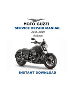 Moto Guzzi Audace Service Manual 2015-2019 Motorcycle PDF service repair manual cover