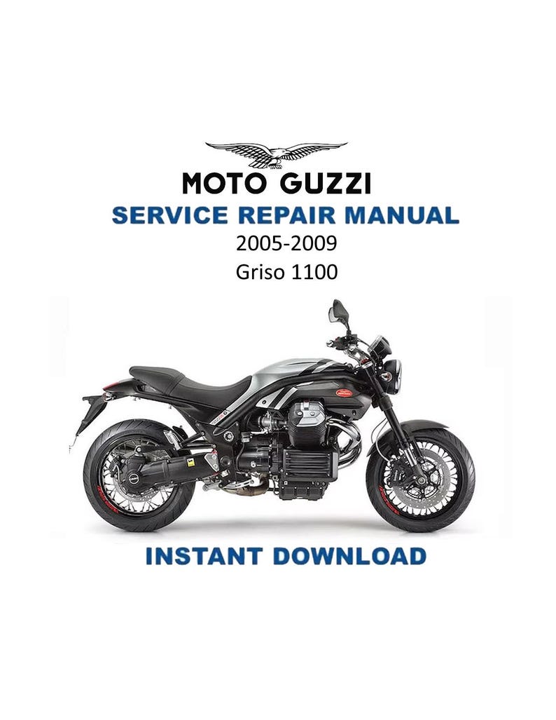 Moto Guzzi Griso 1100 Service Manual PDF service repair manual cover