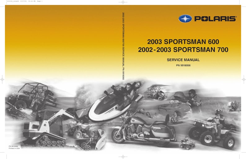 Polaris Sportsman 600 700 Service Manual service manual preview page 2