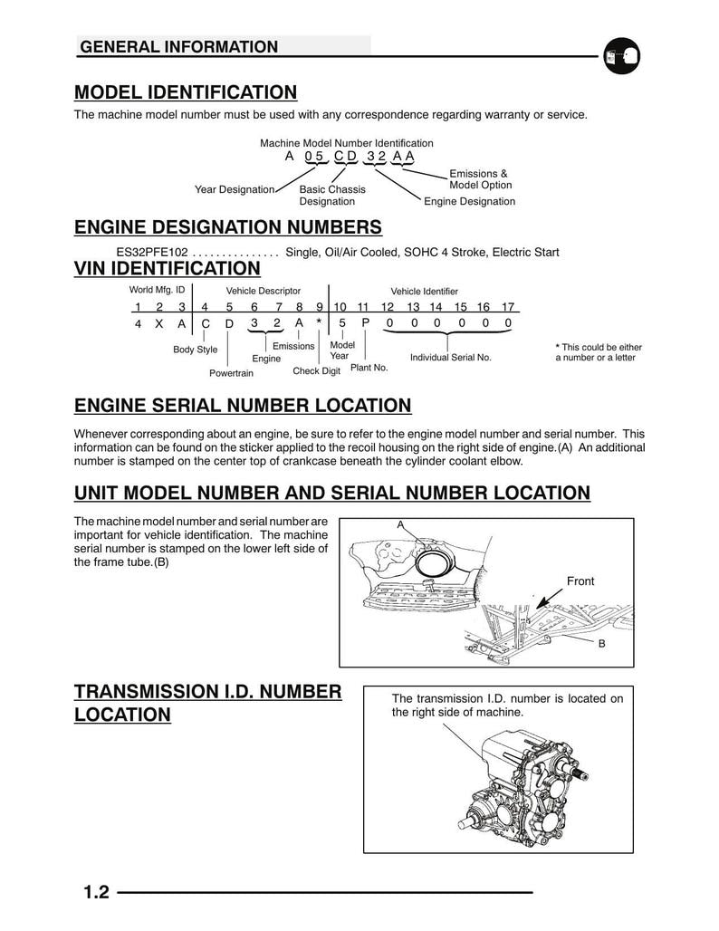 Polaris Magnum 330 Service Manual service manual preview page 4