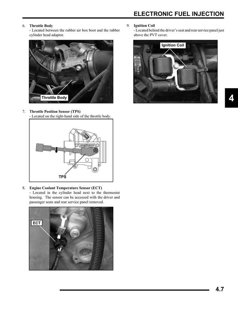 Polaris Ranger RZR 800 Service Manual 2009-2013 UTV service manual preview page 10