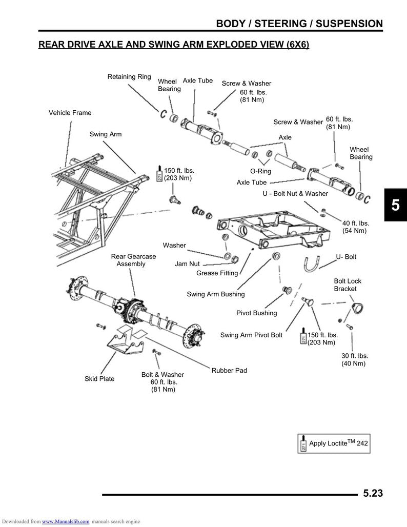 Polaris Ranger 700 4x4 Crew 6x6 Service Manual 2009-2013 UTV service manual preview page 10