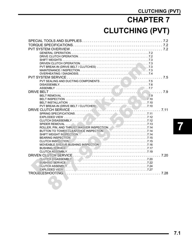 Polaris Sportsman XP 850 Service Manual 2009-2013 ATV EPS service manual preview page 11