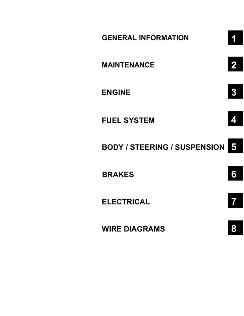 Polaris Outlaw 500 Service Manual service manual preview page 2